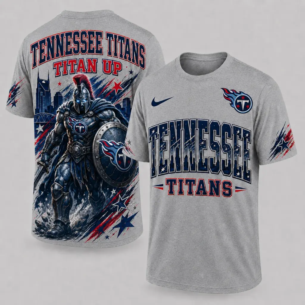 Tennessee Titans Mascot 3D Graphic T-shirt
