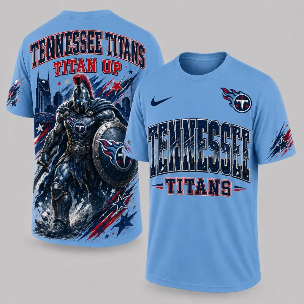 Tennessee Titans Mascot 3D Graphic T-shirt
