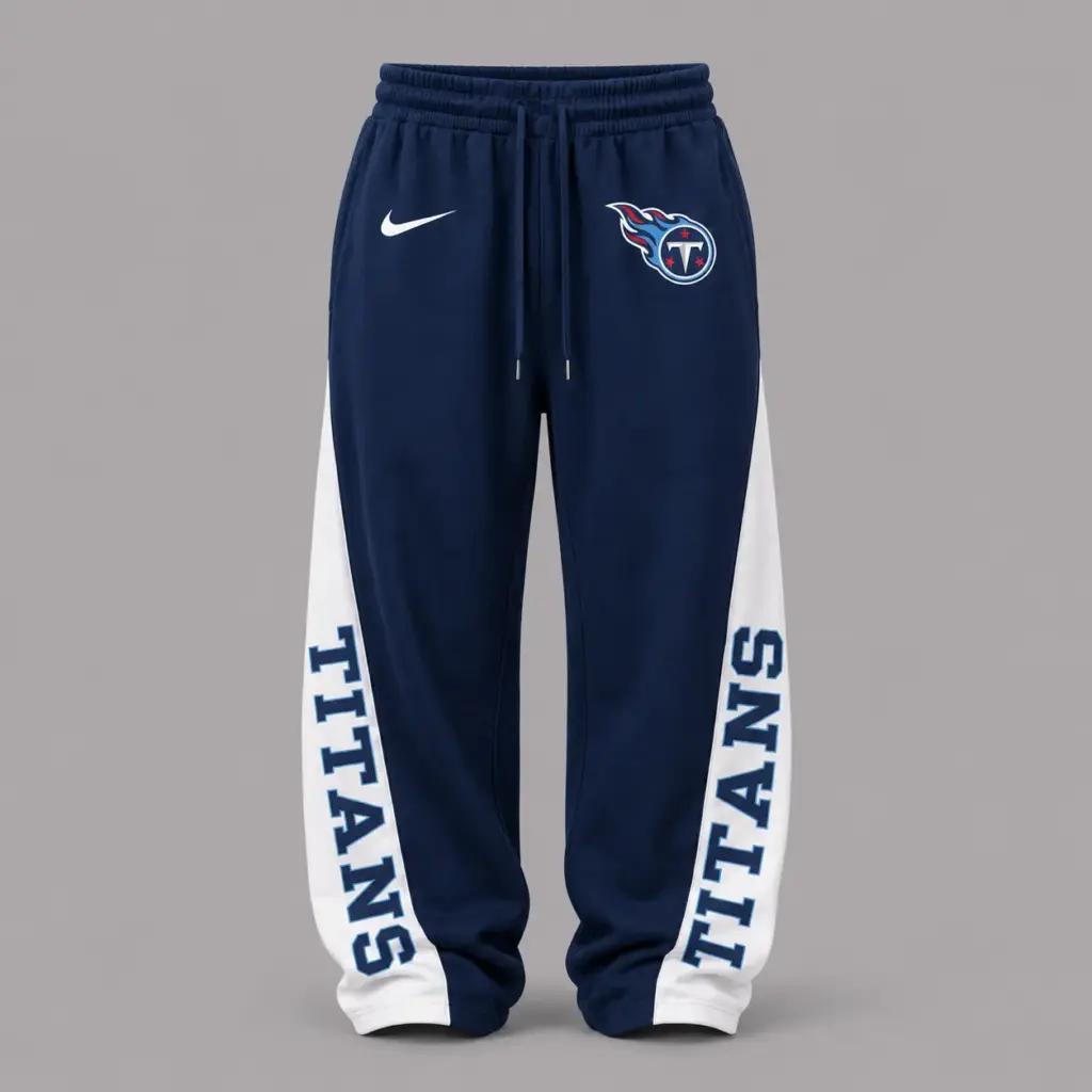 Tennessee Titans Premium Strapless Top & Elasticated Trousers Two-Piece Set V2