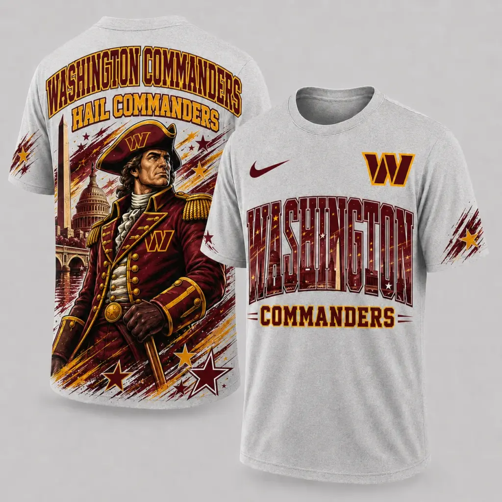 Washington Commanders Mascot 3D Graphic T-shirt