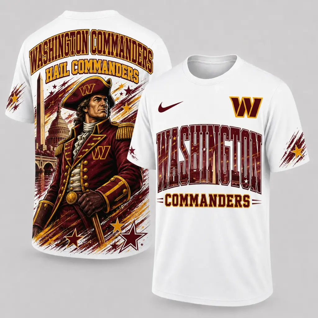 Washington Commanders Mascot 3D Graphic T-shirt